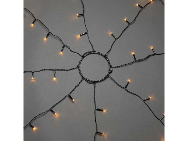 Konstsmide LED-Baummantel 4 m Schwarz mit Funkel-Effekt, Outdoor
