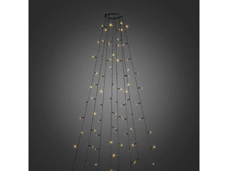 Konstsmide LED-Baummantel 5.6 m Schwarz, mit 560 LED, Outdoor