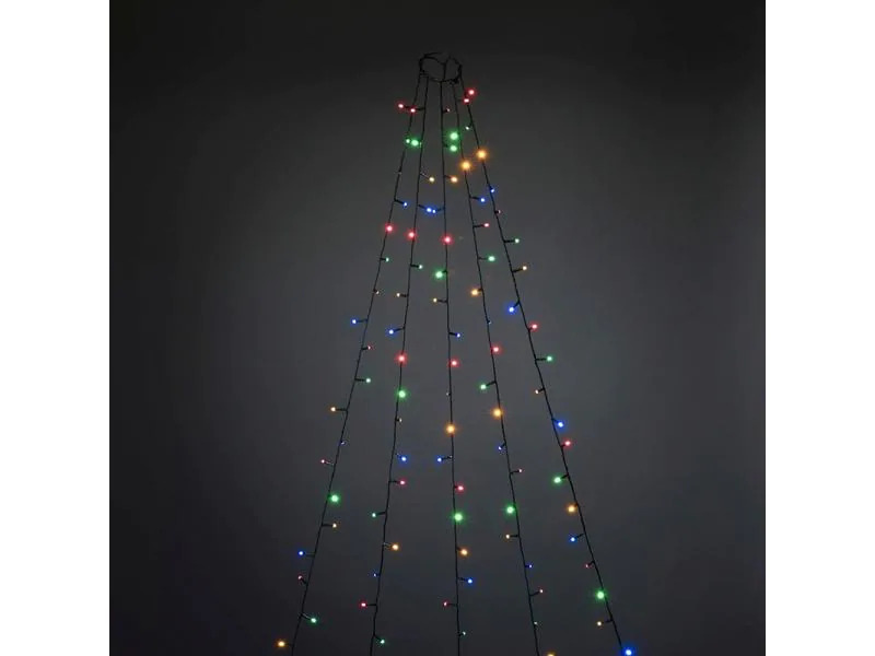 Konstsmide LED-Lichterkette Baummantel mit Ring 5 Stränge, 150 Lampen