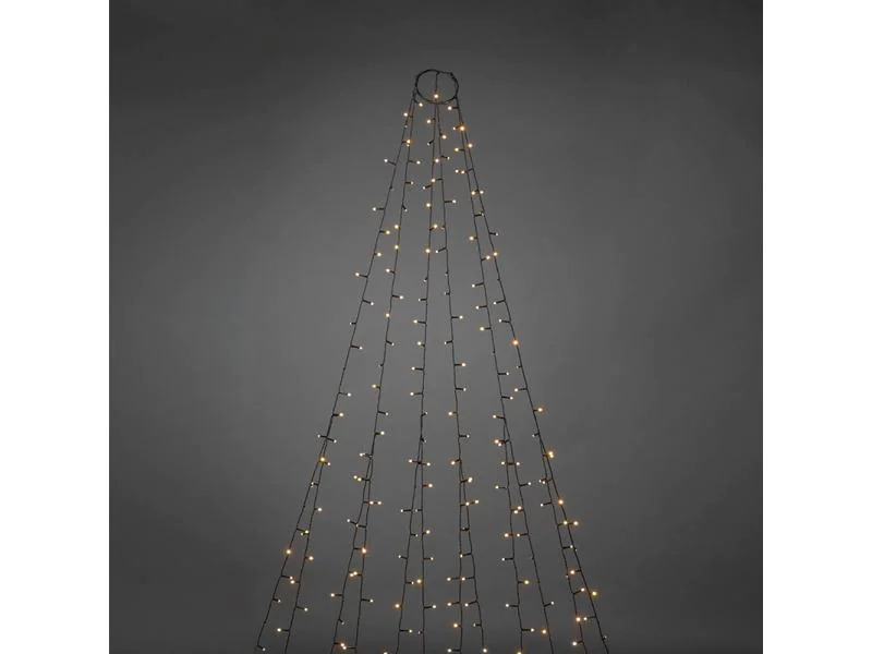 Konstsmide LED-Lichterkette Baummantel mit Ring 6 Stränge, 450 Lampen