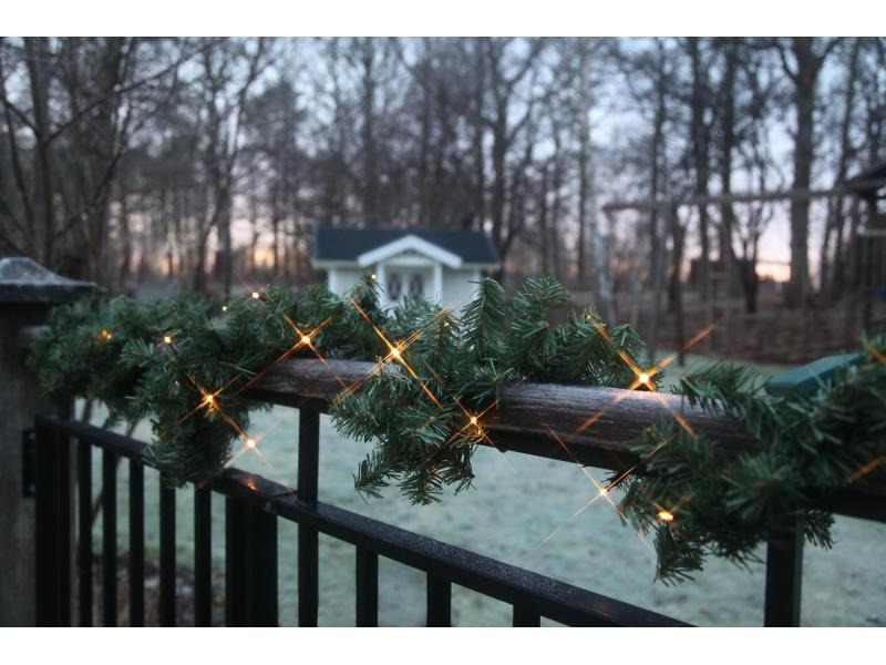 Star Trading LED-Girlande Canadian 2.5 m Grün, 30 LED, Outdoor