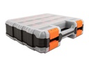 Delock Sortimentskasten Orange / Schwarz 34 Fächer