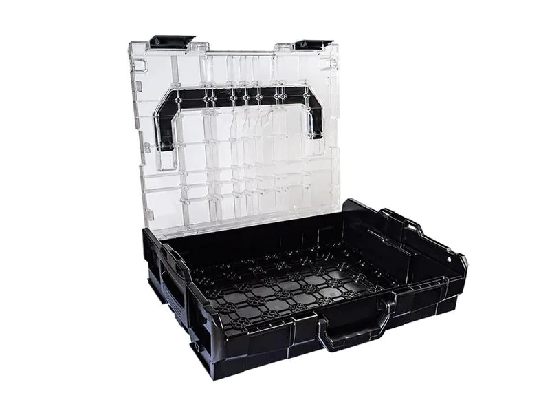L-BOXX Systemkoffer 102 Schwarz, Deckel transparent