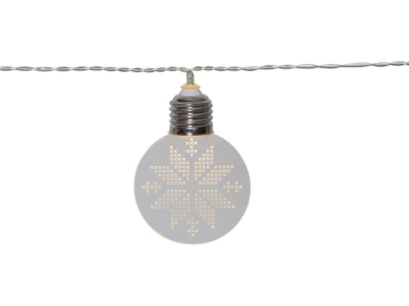 Star Trading LED-Lichterkette Ornament 10 LED, 180 cm, indoor