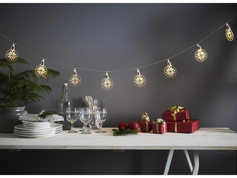 Star Trading LED-Lichterkette Ornament 10 LED, 180 cm, indoor
