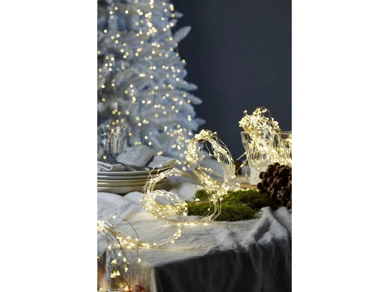 Star Trading LED-Lichterkette Warmweiss 80 LED, 80 cm, indoor