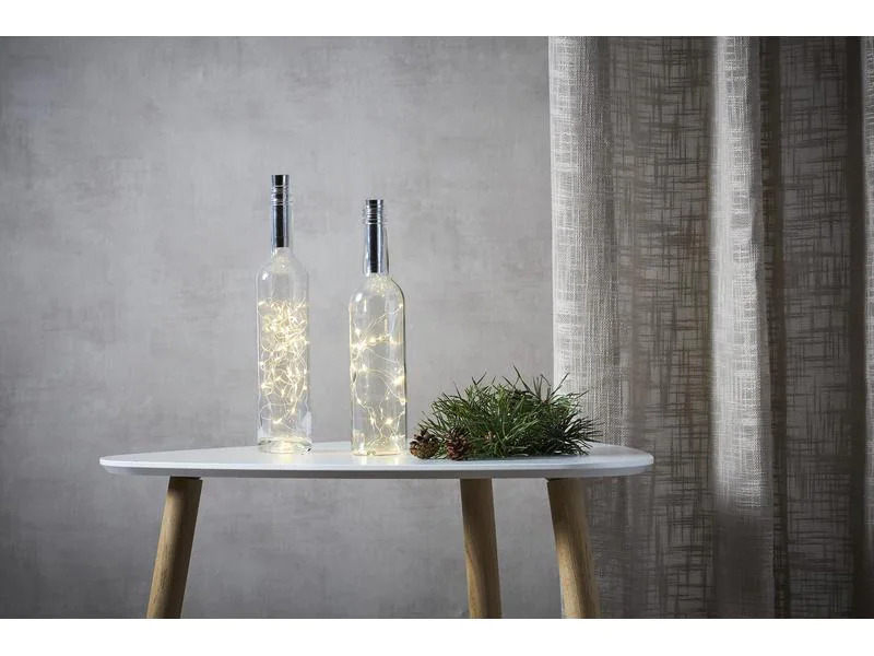 Star Trading LED-Lichterkette für Flaschen 15 LED, 75 cm, indoor