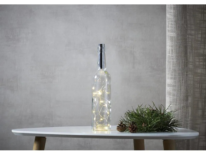 Star Trading LED-Lichterkette für Flaschen 15 LED, 75 cm, indoor
