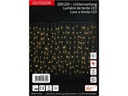 Dameco LED-Lichtervorhang mit 20 Strängen 200 LED, 100 cm