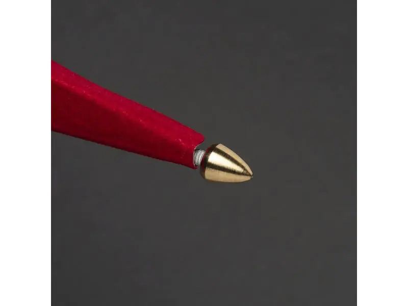Konstsmide Leuchtdekoration Papierstern mit Samt Rot, 78 cm