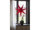 Konstsmide Leuchtdekoration Papierstern mit Samt Rot, 78 cm