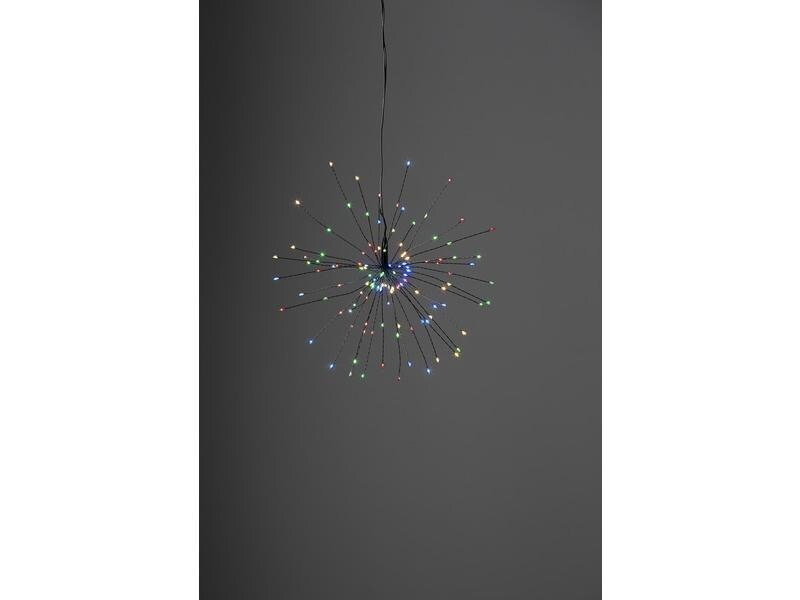 Star Trading LED-Dekoration Firework 120 LED bunt, 26 cm, indoor