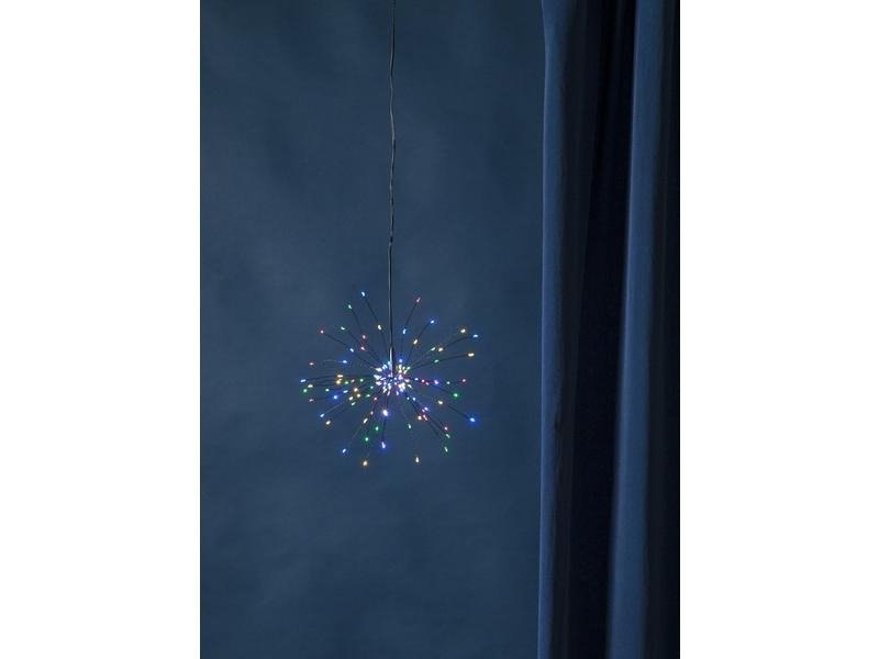 Star Trading LED-Dekoration Firework 120 LED bunt, 26 cm, indoor