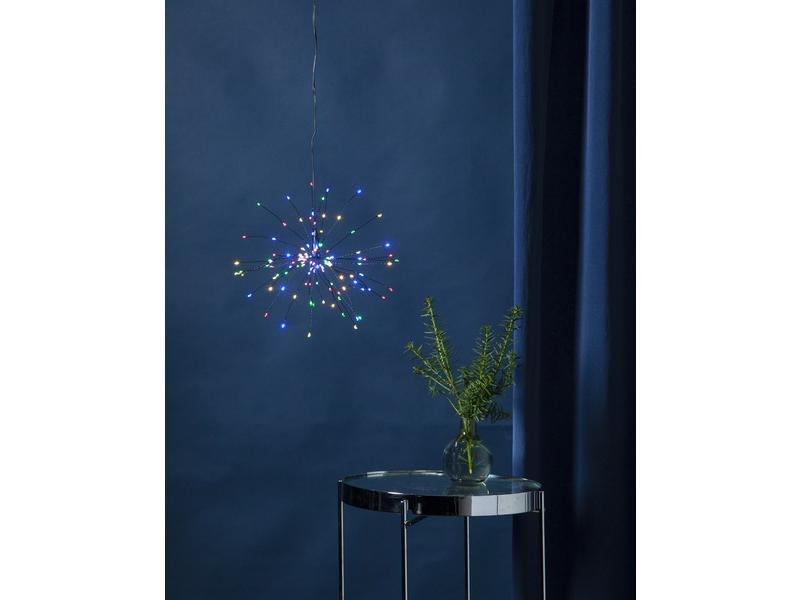 Star Trading LED-Dekoration Firework 120 LED bunt, 26 cm, indoor