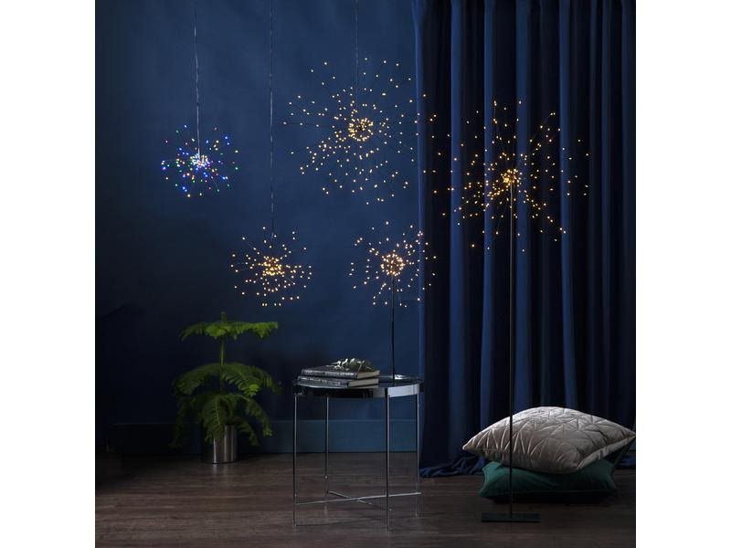 Star Trading LED-Dekoration Firework 120 LED bunt, 26 cm, indoor