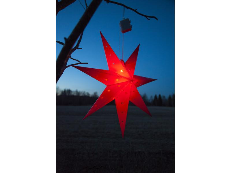 Star Trading LED-Stern Alice Rot 12 LED, 60 cm, Outdoor