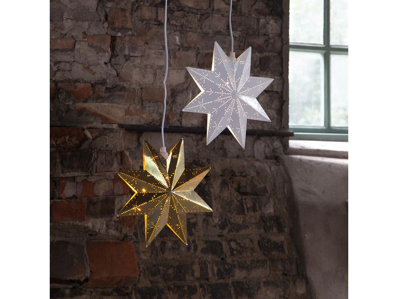 Star Trading LED-Stern Classic 28 cm, Metall, Messing