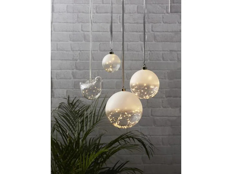 Star Trading LED-Weihnachtskugel Glow 50 LED, 20 cm, indoor