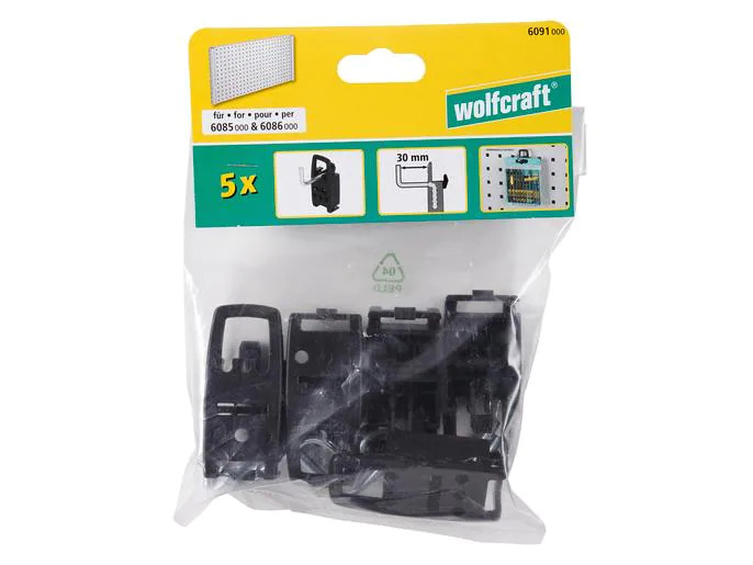 Wolfcraft Halterung 30 mm Lochwand-Einzelhaken