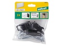 Wolfcraft Halterung 35 x 60 mm Lochwand-Doppelhaken