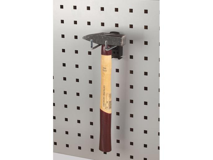 Wolfcraft Halterung 35 x 60 mm Lochwand-Doppelhaken
