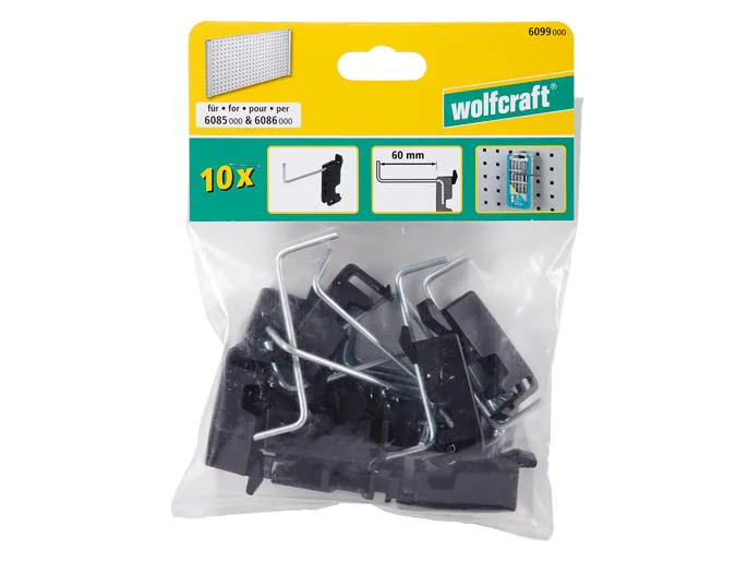 Wolfcraft Halterung 60 mm Lochwand-Einzelhaken