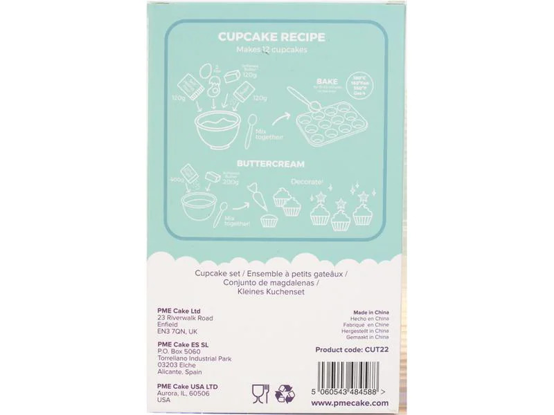 PME Cupcake-Set Let it Snow 24 Stück