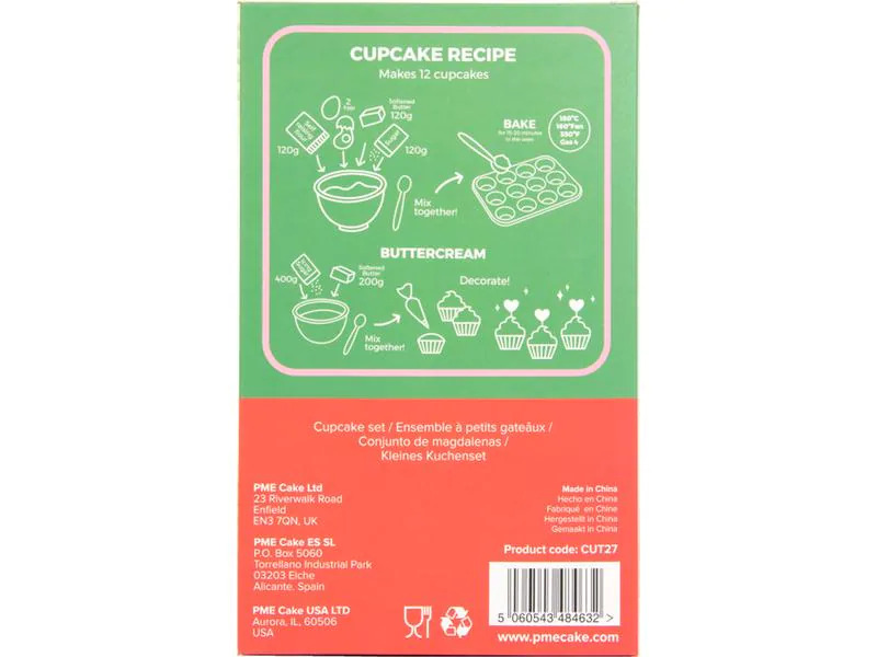 PME Cupcake-Set Santas Workshop 24 Stück