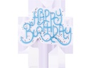 PME Kerze Happy Birthday Blau/Weiss, 1 Stück