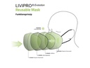 UNREPA Community Stoffmaske LIVIPRO Evolution Gr. L, Schwarz