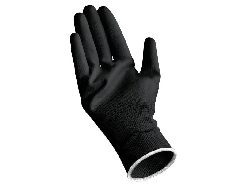 Kraftwerk Arbeitshandschuh M Kunstleder, Schwarz