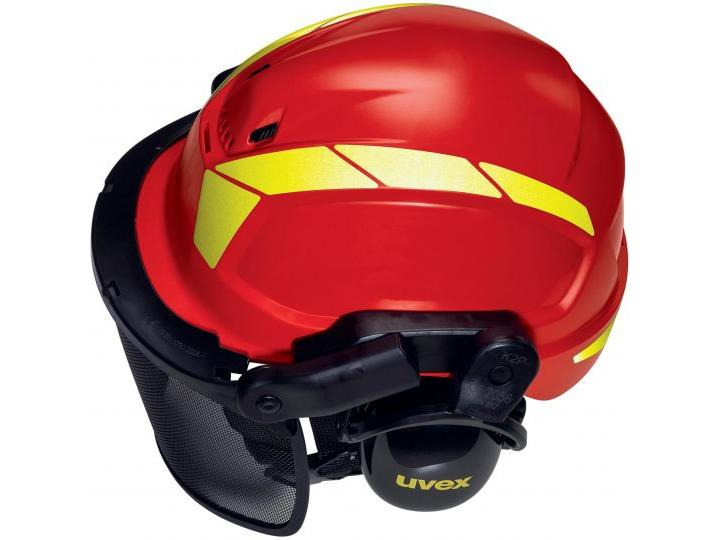 uvex Schutzhelm Pheos Forestry, Rot