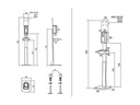Multibrackets Desinfektionsmittelständer Hygienebox Stand weiss / 9646