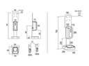 Multibrackets Desinfektionsmittelständer Hygienebox Tisch weiss / 9639