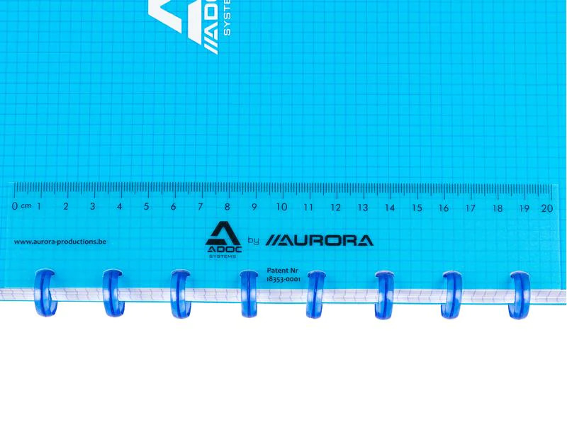 Adoc Notizheft Pap-Ex Colorline, A4, Blau, kariert