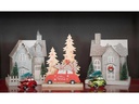 Dameco Aufsteller XMAS Haus, 25 cm, Grau