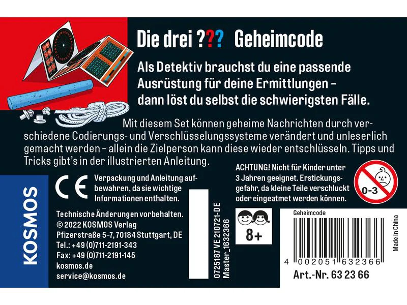 Kosmos Detektivausrüstung Die drei ??? Geheimcode