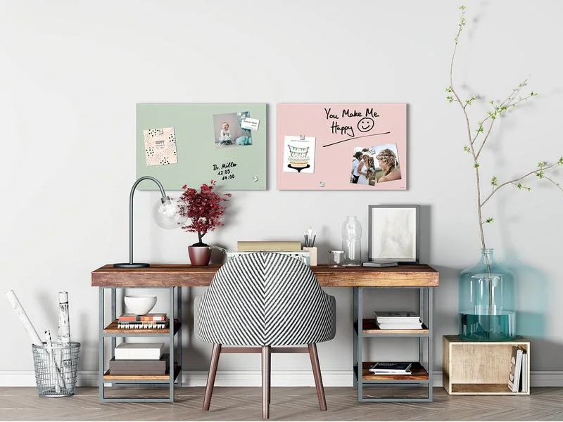 Sigel Glassboard magnetisch 600x400 Pastellfarbig Rosa