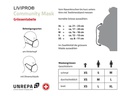 UNREPA Community Stoffmaske LIVIPRO Evolution Gr. M, Schwarz