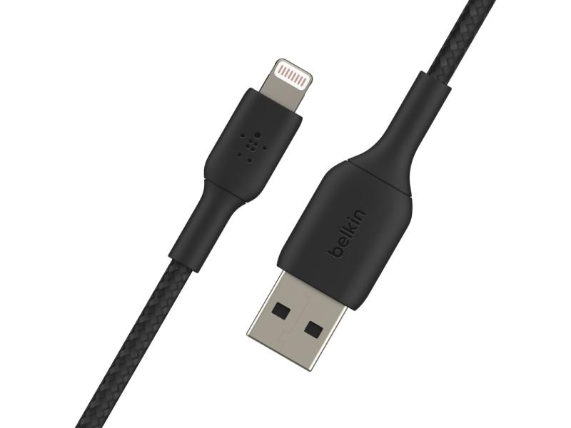 Belkin USB-Ladekabel Braided Boost Charge USB-A - Lightning 0.15 m