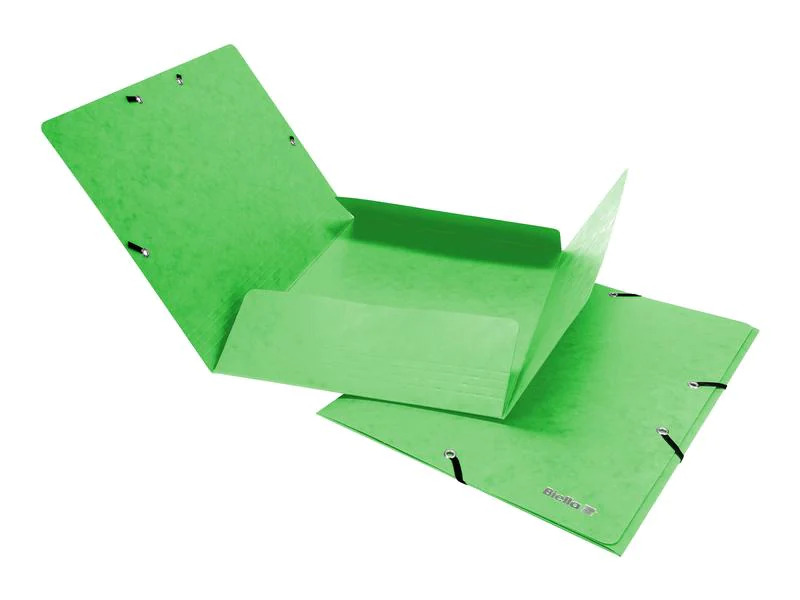 Biella Gummibandmappe A4 Karton, Hellgrün