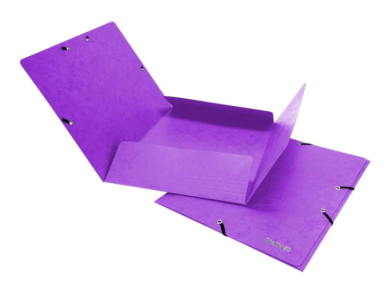 Biella Gummibandmappe A4 Karton, Violett
