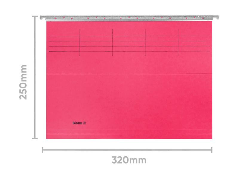 Biella Hängeregister A4, 32 x 25 cm, Rot
