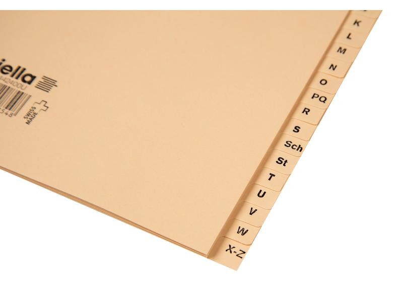 Biella Register Teildeckend, A4, A-Z
