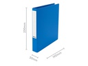Biella Ringbuch Viria A5, 3.2 cm, Blau