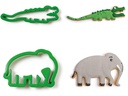 Decora Guetzli-Ausstecher-Set Mini 2 Stück, Krokodil und Elefant