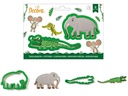 Decora Guetzli-Ausstecher-Set Mini 2 Stück, Krokodil und Elefant