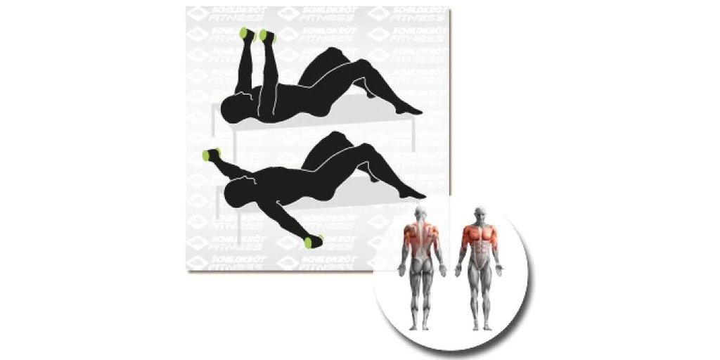 Schildkröt Fitness Kurzhantel-Set Vinyl 2.0 kg