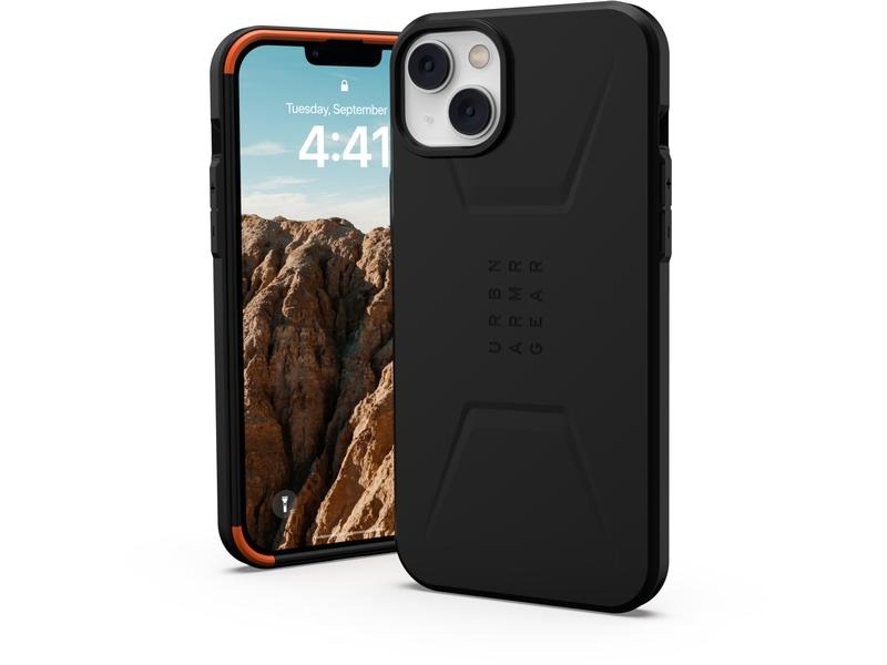 UAG Back Cover Civilian Case iPhone 14 Plus Schwarz