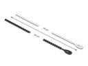 Delock Kabelbinder Schwarz/Weiss 180 mm x 3.6 mm, 100 Stück